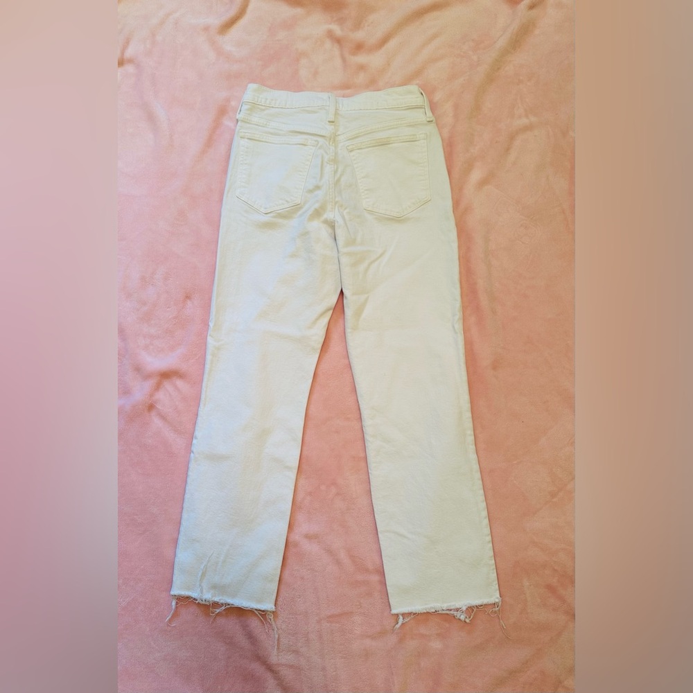 J Crew - size 28 - slim boyfriend jeans - white - Picture 7 of 8
